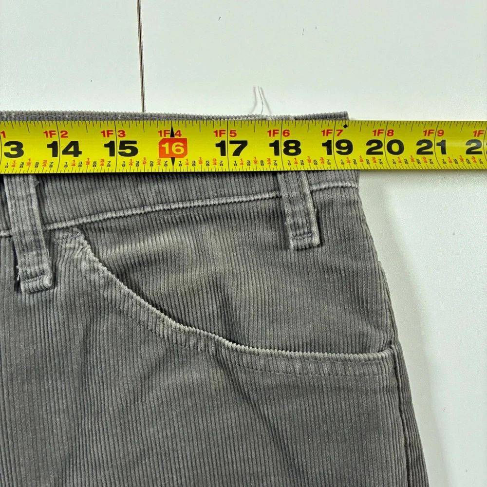 Vintage Levi's 515 Corduroy Pants 38x29 Gray Made in USA Pinwale 80s (Tag 40x32)